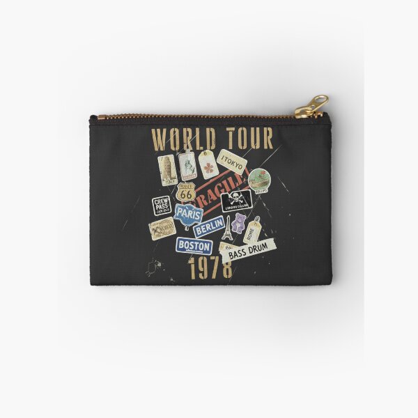 Item preview, Vintage 1978 World Tour Distressed Rock Aesthetic – Road Worn Travel Sticker Design designed and sold by Rhythm Thru Art .