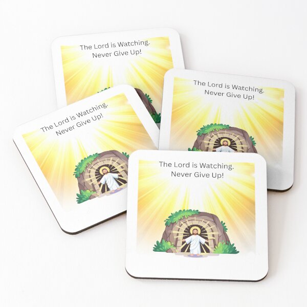 Item preview, The Lord is Watching. Never Give Up! designed and sold by Creative Cardinal Studios.
