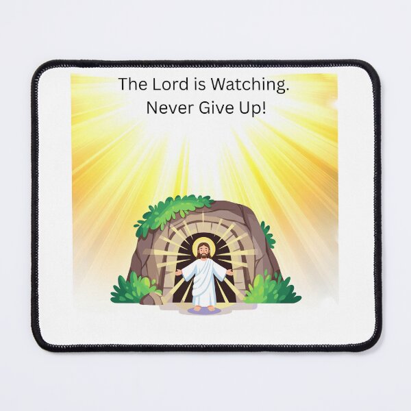 Item preview, The Lord is Watching. Never Give Up! designed and sold by Creative Cardinal Studios.