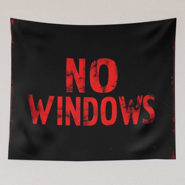 Item preview, No Windows Horror Typography – Submarine Psychological Sci Fi designed and sold by Uglyandcute.
