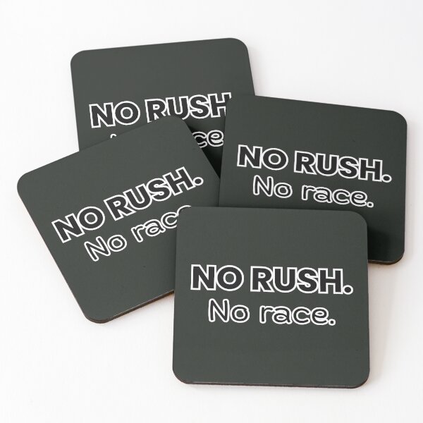 Item preview, No Rush – Slow Living Reminder T-Shirt designed and sold by QuietlyBecoming.