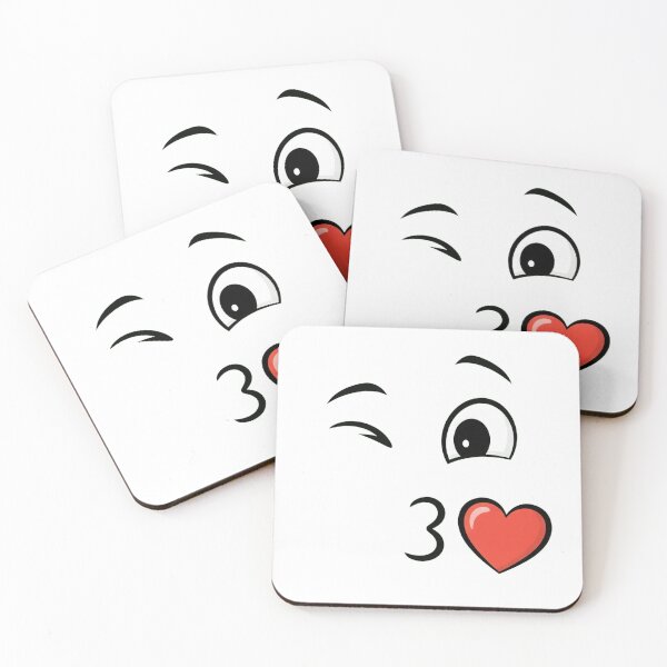 Item preview, Kissing Emoji – Cute Minimalist Design with Heart designed and sold by FreakLab Studio.