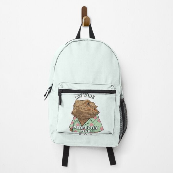 Item preview, Funny Bearded Dragon in Hawaiian Shirt - My Vibe: Perfectly Fine Sticker designed and sold by PriyaMagic.