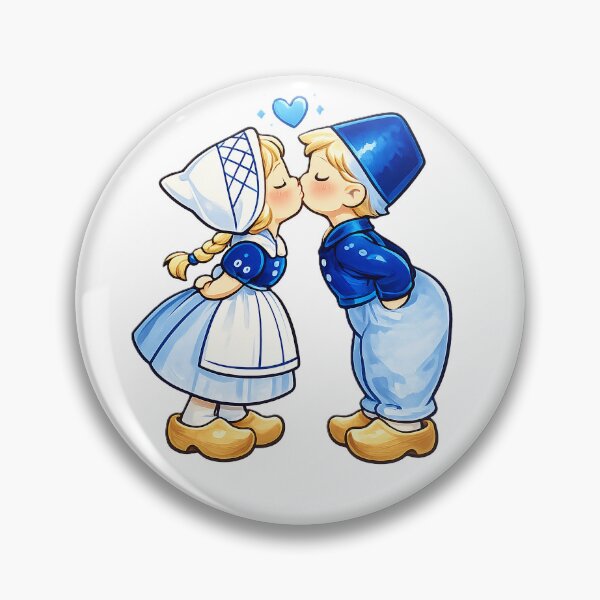 Item preview, Kissing Dutch Kids designed and sold by DGS Creative Designs.