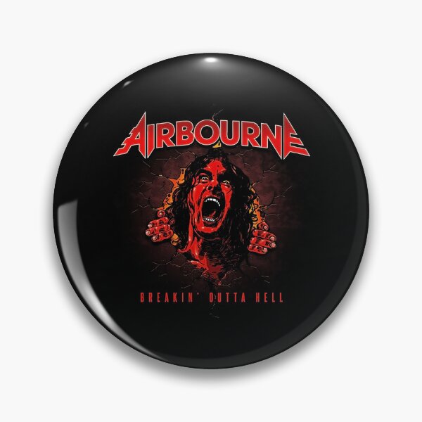 Item preview, Airbourne Breakin Outta Hell Hard Rock Scream Art designed and sold by louismtaylor.