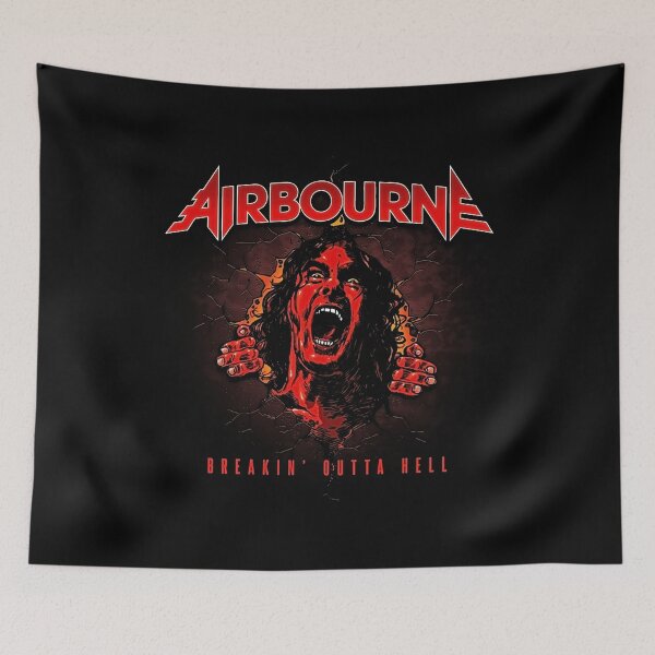 Item preview, Airbourne Breakin Outta Hell Hard Rock Scream Art designed and sold by louismtaylor.