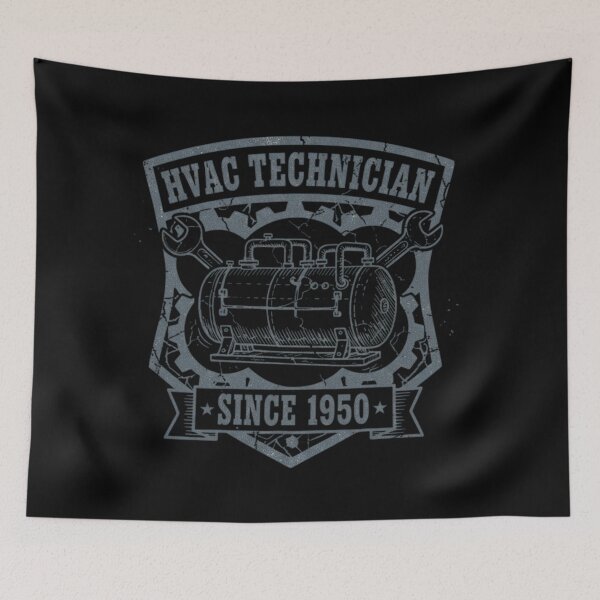 Item preview, HVAC Technician Since 1950 Vintage Distressed Logo designed and sold by BlissHalo.