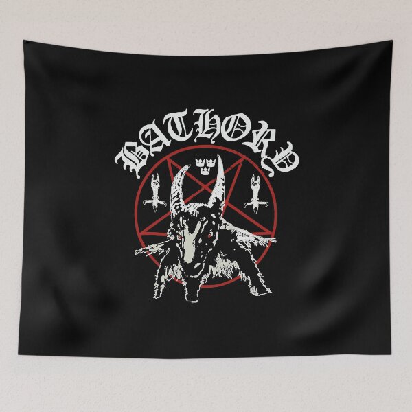 Item preview, Bathory Black Metal Goat Pentagram Classic designed and sold by louismtaylor.