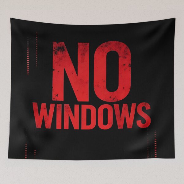 Item preview, No Windows Horror Typography – Submarine Psychological Sci Fi designed and sold by Uglyandcute.