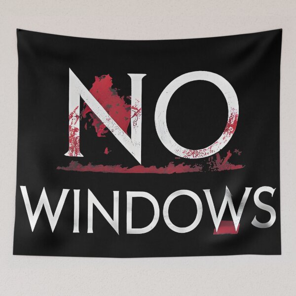 Item preview, No Windows Horror Typography – Submarine Psychological Sci Fi designed and sold by Uglyandcute.