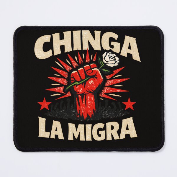 Item preview, Chinga La Migra – Protest Poster Style Graphic | Resistance Street Art Design designed and sold by FrameFlow.