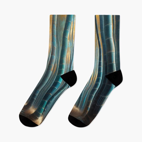 Item preview, Blue and Gold Bamboo Forest designed and sold by StudioKansai.