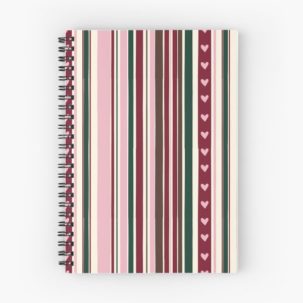 Item preview, Vintage Heart Stripe Pattern in Blush designed and sold by AtelierBrumeArt.