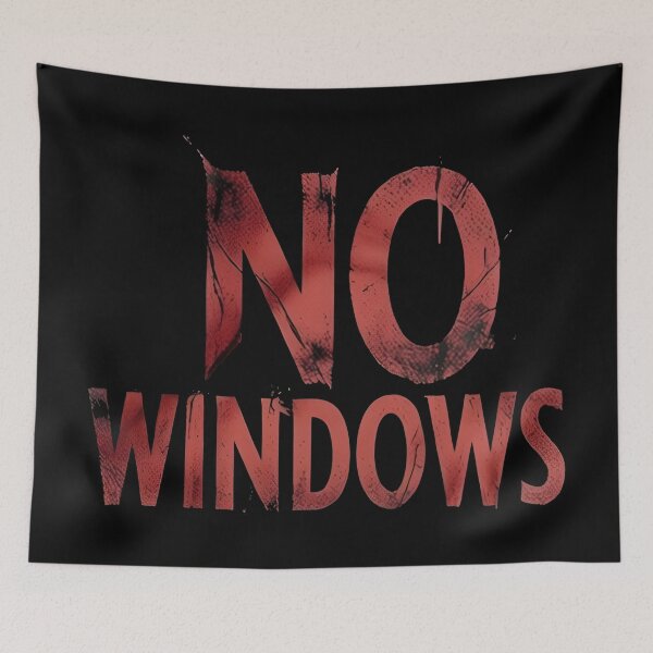 Item preview, No Windows Horror Typography – Submarine Psychological Sci Fi designed and sold by Uglyandcute.