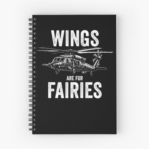 Item preview, Wings Are For Fairies Funny Helicopter Pilot Gear designed and sold by DynamicDesign.