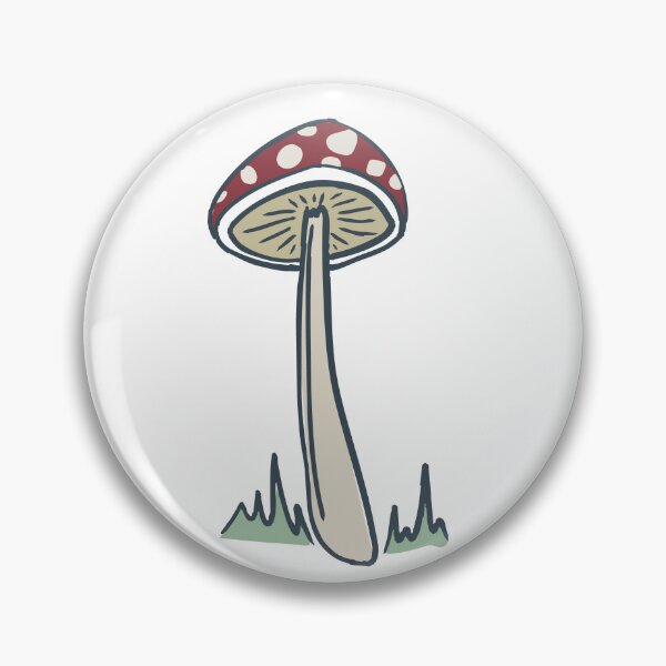 Item preview, Hand Drawn Mushroom Art Tall and Skinny designed and sold by FourAcreFarm.