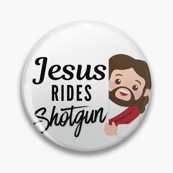 Item preview, Jesus Rides Shotgun | Christian Car Sticker & Shirt designed and sold by kmiDigitalHub.