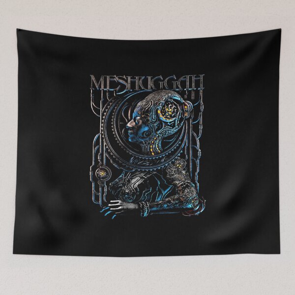 Item preview, Meshuggah Cyborg Tech Metal Geometric Art designed and sold by louismtaylor.