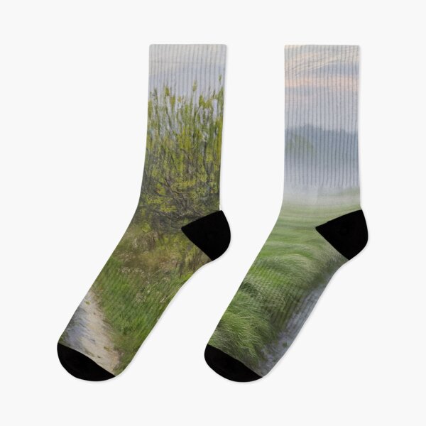 Item preview, Misty Countryside Path Painting – Serene French Landscape Art designed and sold by CARRAANN.