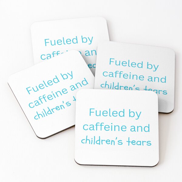 Artikelvorschau, Angetrieben von Koffein und Kindertränen entworfen und verkauft von Three45 Designs.