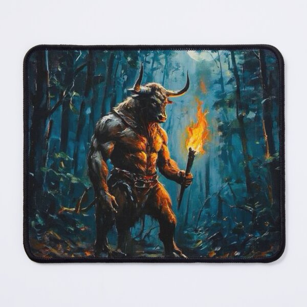 Item preview, Moonlit Minotaur designed and sold by TinCatOutPost.