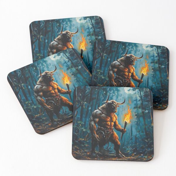Item preview, Moonlit Minotaur designed and sold by TinCatOutPost.