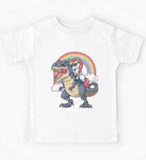 Einhorn Reiten Dinosaurier T Shirt Rex Lustige Einhörner Party Rainbow Squad Geschenke für Kinder Jungen Mädchen Kinder T-Shirt