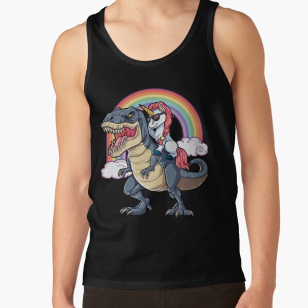 Item preview, Unicorn Riding Dinosaur T Shirt T-Rex Funny Unicorns Party Rainbow Squad Gifts for Kids Boys Girls designed and sold by LiqueGifts.