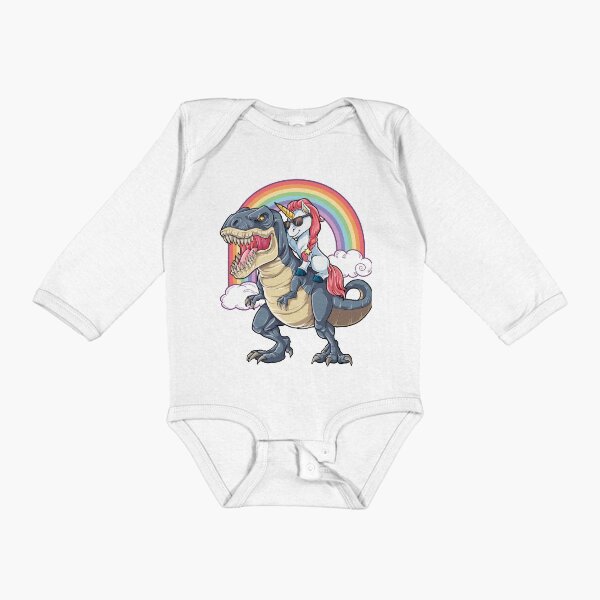 Item preview, Unicorn Riding Dinosaur T Shirt T-Rex Funny Unicorns Party Rainbow Squad Gifts for Kids Boys Girls designed and sold by LiqueGifts.