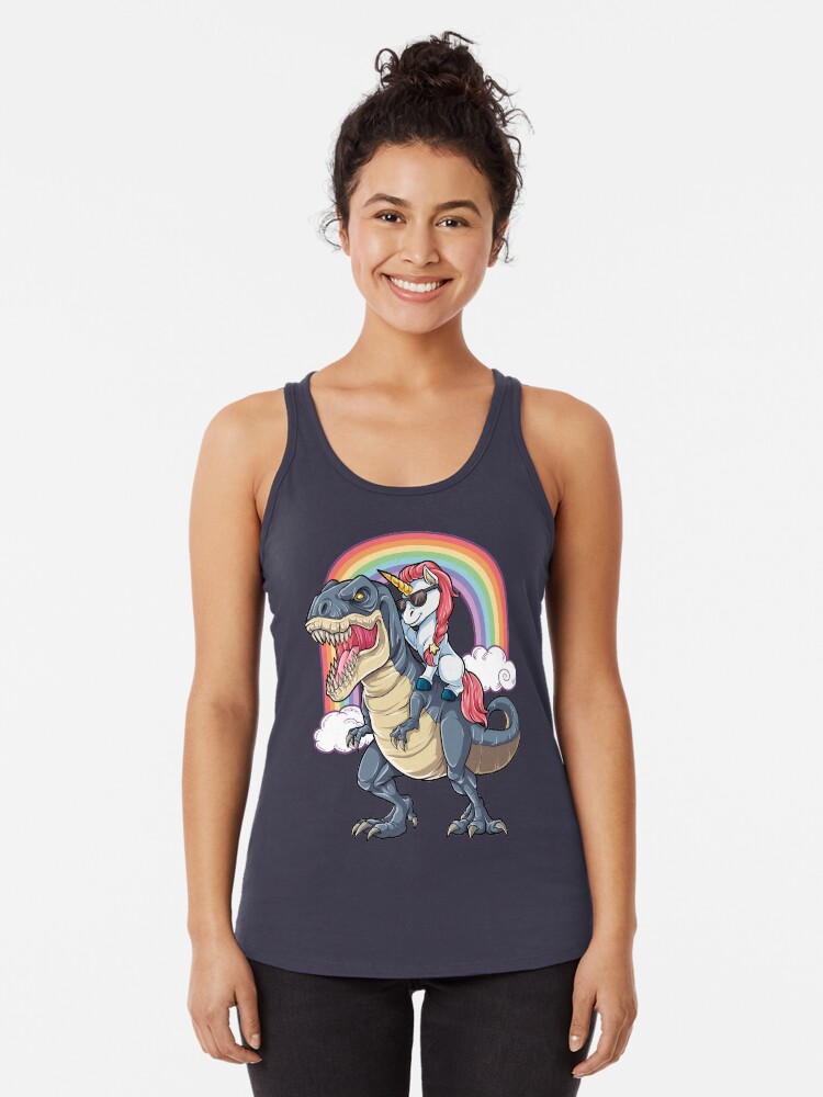 Unicorn Riding Dinosaur T Shirt Triceratops Party Rainbow Unicorn Riding Dinosaur T Shirt Triceratops Party Rainbow