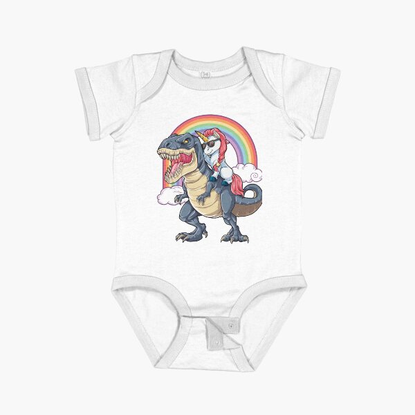 Item preview, Unicorn Riding Dinosaur T Shirt T-Rex Funny Unicorns Party Rainbow Squad Gifts for Kids Boys Girls designed and sold by LiqueGifts.
