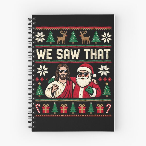 Item preview, We Saw That Jesus And Santa Claus Funny Christmas Gear designed and sold by DynamicDesign.