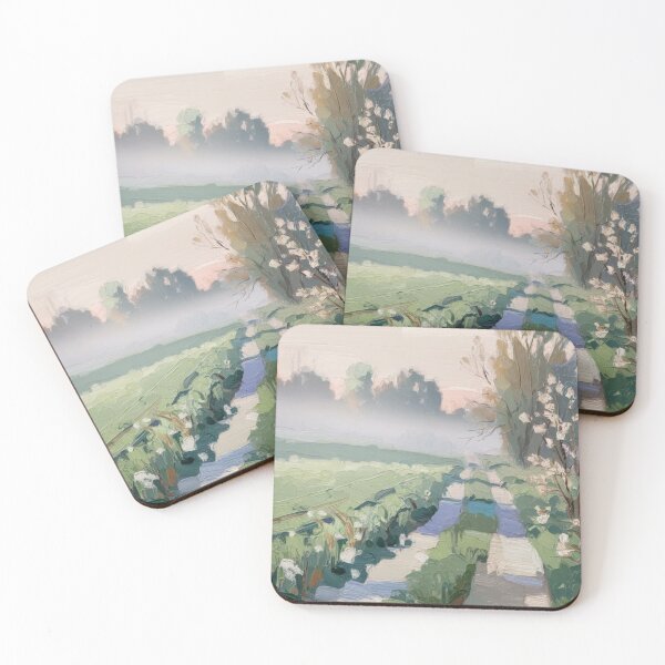 Item preview, French Pathway  Painting – Soft Pastel Countryside Landscape designed and sold by CARRAANN.