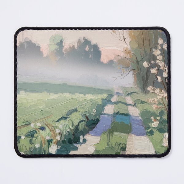 Item preview, French Pathway Painting – Soft Pastel Countryside Landscape designed and sold by CARRAANN.