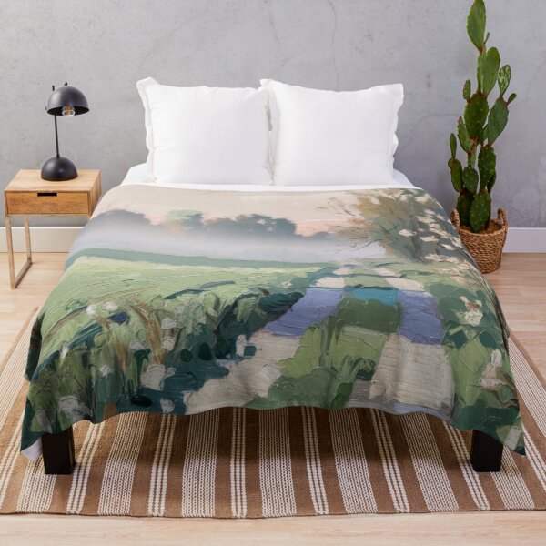 Item preview, French Pathway Painting – Soft Pastel Countryside Landscape designed and sold by CARRAANN.