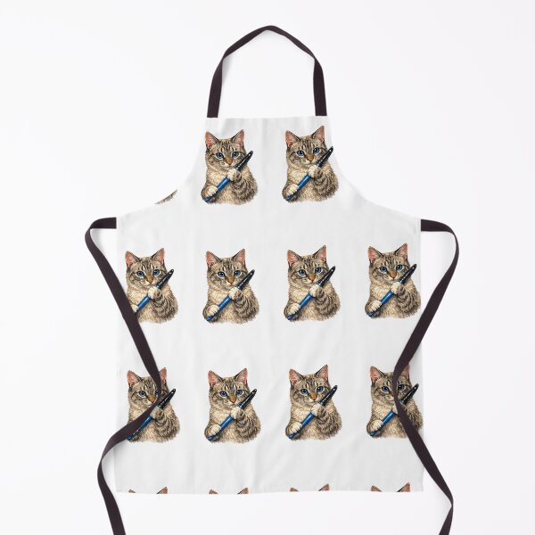 Item preview, cat with paintbrush designed and sold by PasoaPaso2025.