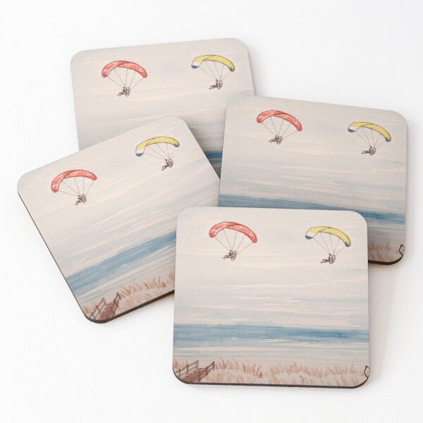 Item preview, Paragliding along the beach  designed and sold by Matt Starr Fine Art .