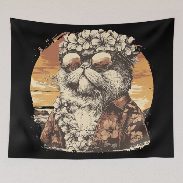 Item preview, Cool Cat on Vacation designed and sold by ClubVacay.