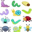 Big Bundle set. Bugs clipart, Cute Bugs." Poster by Sandytov ...