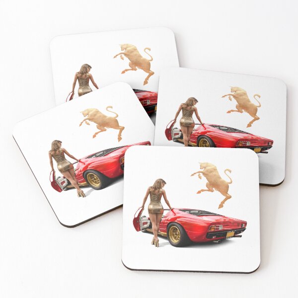 Item preview, Lambo Miura and heels designed and sold by MuchoMerchShop.
