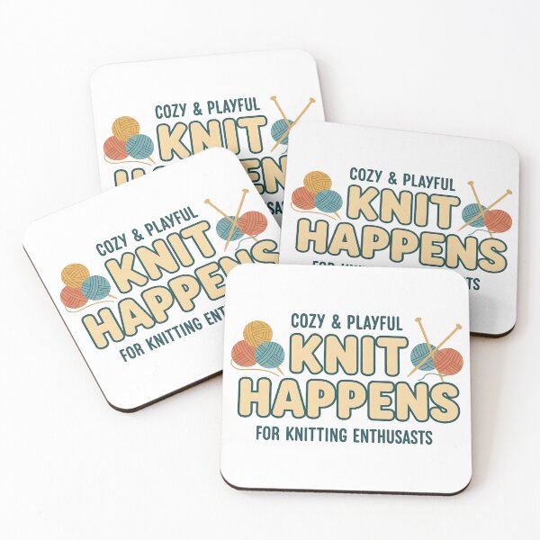 Item preview, Knit Happens – Funny Knitting Lover Design designed and sold by Muzgle.
