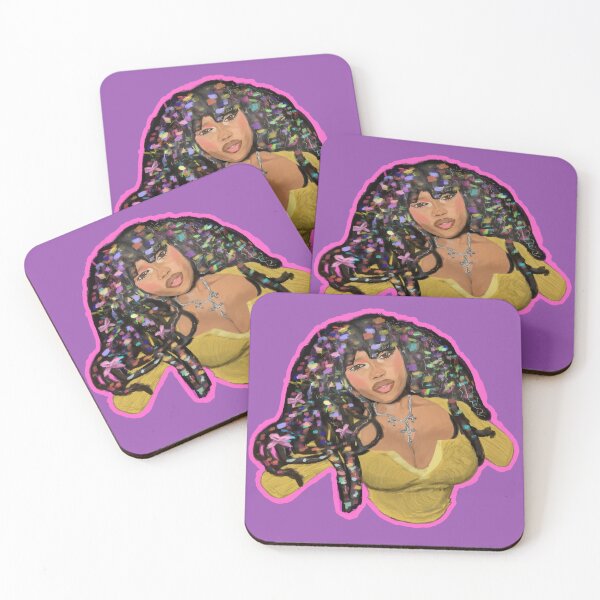 Item preview, Beautiful Black Woman Loc Queen Pink Outline designed and sold by Queen-Zizi-Arts.