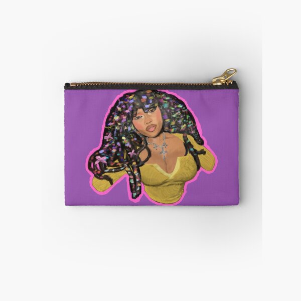 Item preview, Beautiful Black Woman Loc Queen Pink Outline designed and sold by Queen-Zizi-Arts.
