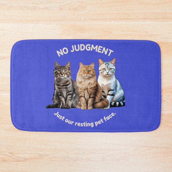 Item preview, No Judgment Just Our Resting Pet Face cats designed and sold by Rockyctees.