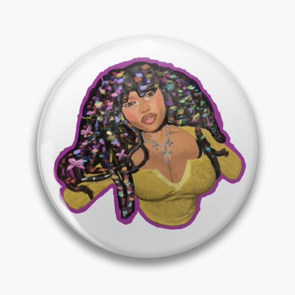 Item preview, Beautiful Black Woman Loc Queen Purple Outline designed and sold by Queen-Zizi-Arts.