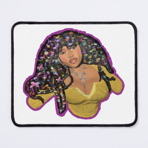 Item preview, Beautiful Black Woman Loc Queen Purple Outline designed and sold by Queen-Zizi-Arts.