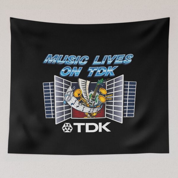 Item preview, Music Lives On Retro Boombox Tdk Cassette Tape Deck  designed and sold by DennisChown0.