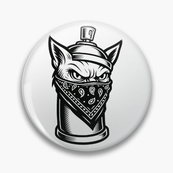 Item preview, Spray Can Gangster Cat  designed and sold by Proxy Designs.