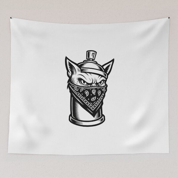 Item preview, Spray Can Gangster Cat  designed and sold by Proxy Designs.