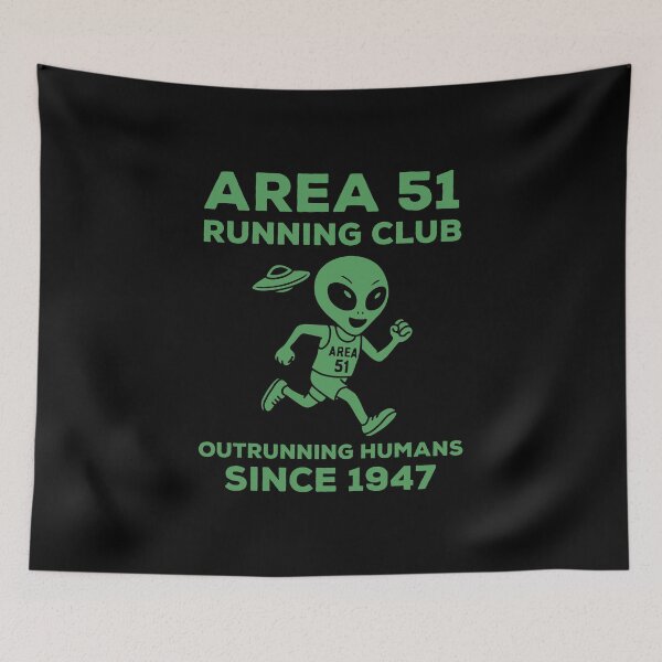Item preview, Area 51 Running Club Outrunning Humans Since 1947 designed and sold by NQArtist.